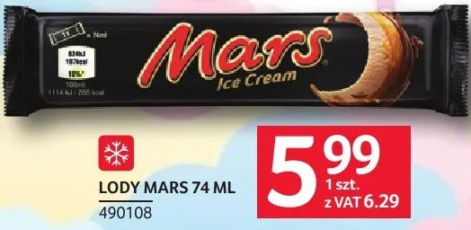 Lody Mars Ice Cream promocja w Selgros