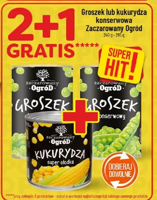 Groszek lub kukurydza konserwowa Zaczarowany Ogród promocja w POLOmarket