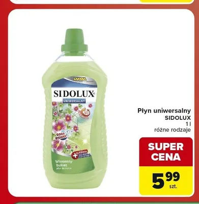 Płyn uniwersalny Sidolux Wiosenny bukiet promocja w Carrefour Market