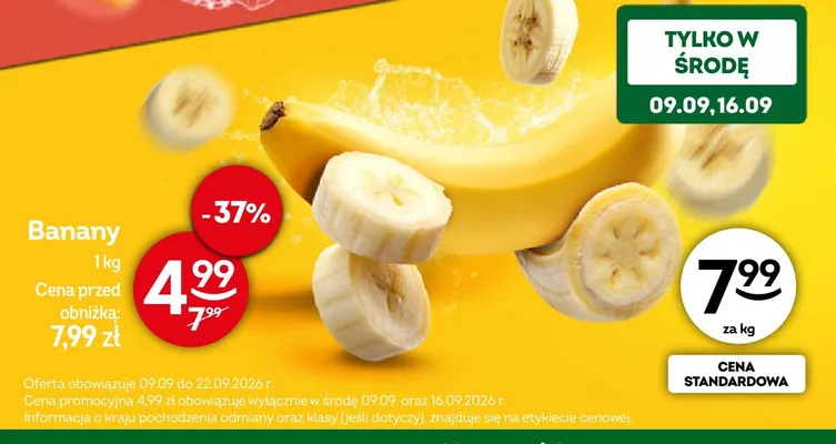 Banany promocja w Żabka