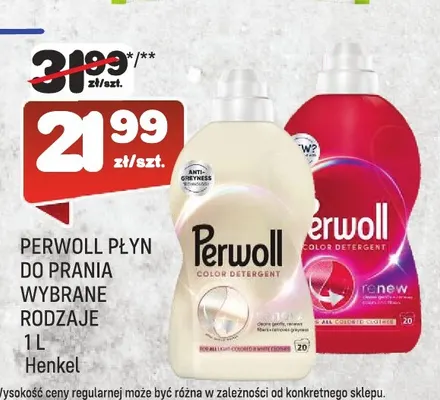 Płyn do prania Perwoll promocja w Społem Praga