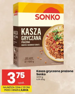 Kasza gryczana prażona Sonko promocja w Delikatesy Centrum