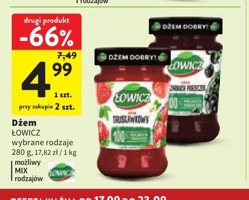 Dżem Łowicz promocja w Intermarche