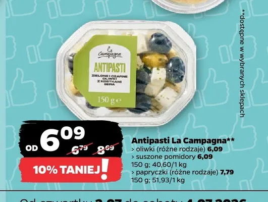 Antipasti La Campagna oliwki promocja w Netto