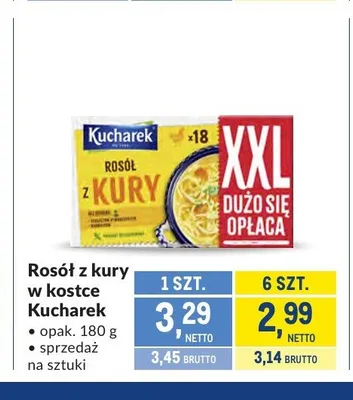 Rosół z kury w kostce Kucharek promocja w Makro