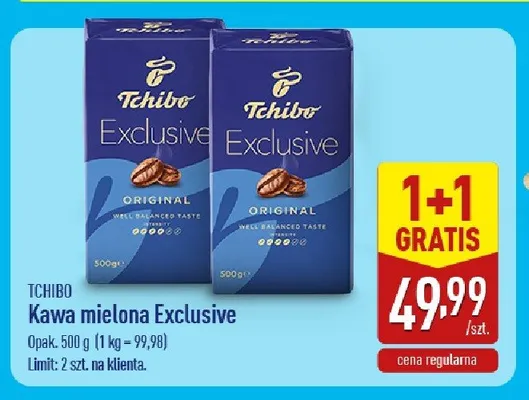 Kawa mielona Tchibo Exclusive promocja w Aldi