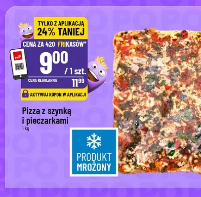 Pizza z szynką i pieczarkami promocja w POLOmarket