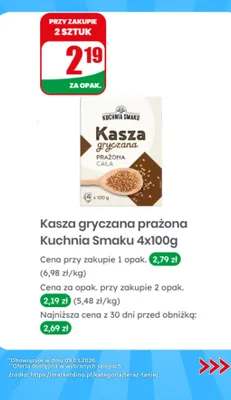 Kasza gryczana prażona cała promocja w Dino
