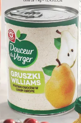 Gruszki Williams w syropie promocja w Leclerc