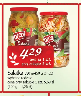 Sałatka Ot.co promocja w CEZAR Delikatesy