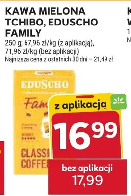 Kawa mielona TCHIBO, EDUSCHO FAMILY promocja w Stokrotka