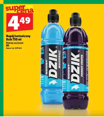Napój izotoniczny Dzik Boost Multifruit promocja w TOPAZ