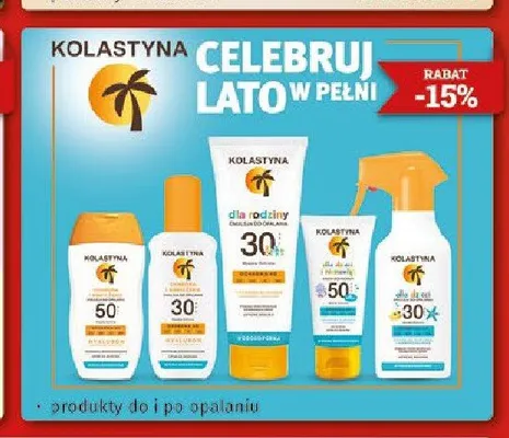 Produkty do i po opalaniu Kolastyna promocja w Drogeria Kosmyk