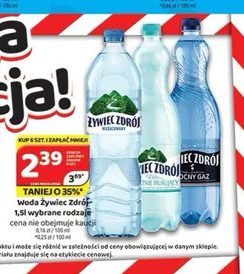 Woda niegazowana Żywiec Zdrój promocja w Delfin