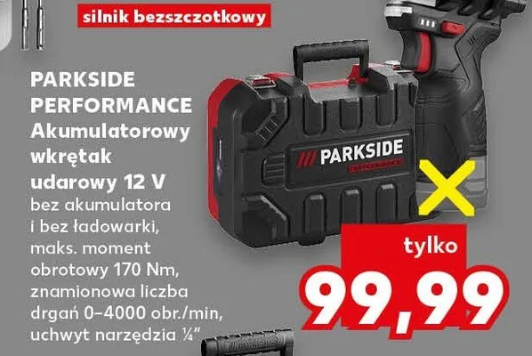 Akumulatorowy wkrętak udarowy Parkside Performance promocja w Kaufland