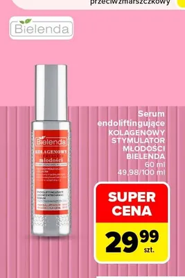 Serum endoliftingujące Kolagenowy Stymulator Młodości Bielenda promocja w Carrefour