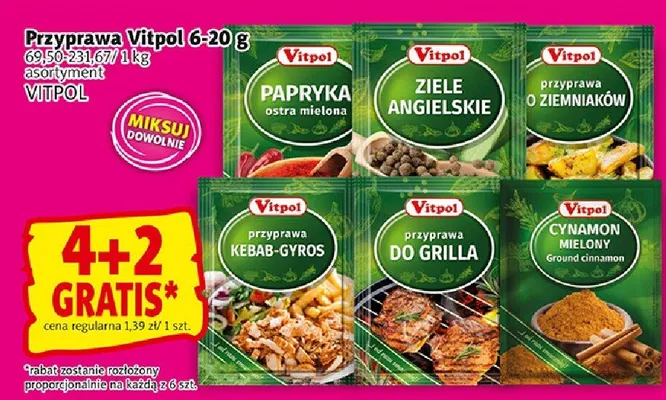 Przyprawa różne rodzaje promocja w Prim Market