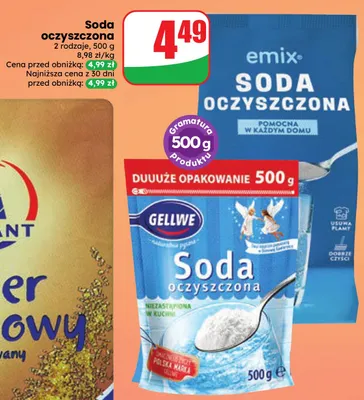 Soda oczyszczona Gellwe promocja w Dino
