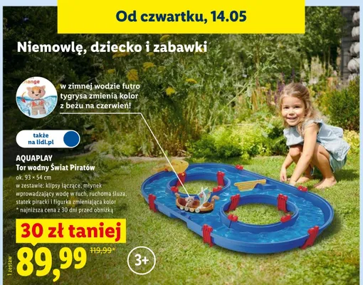 Tor wodny Świat Piratów Aquaplay 93x54cm promocja w Lidl