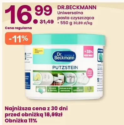 Uniwersalna pasta czyszcząca Dr.Beckmann promocja w Frisco