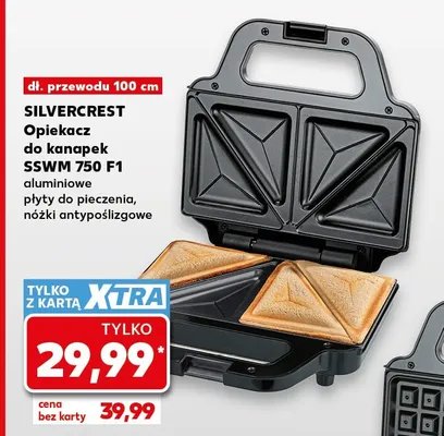 Opiekacz do kanapek Silvercrest Sswm 750 F1 promocja w Kaufland