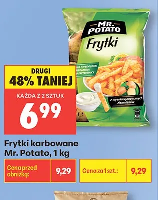 Frytki karbowane Mr. Potato 1kg promocja w Biedronka