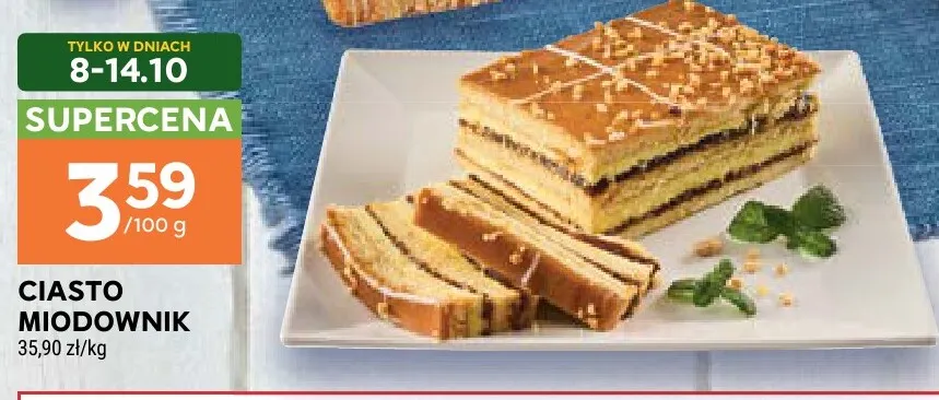 Ciasto miodownik promocja w Stokrotka