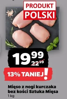 Mięso z nogi kurczaka bez kości promocja w Netto