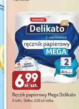 Ręcznik papierowy Mega Delikato 2-pak promocja w Avita