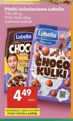 Płatki śniadaniowe Lubella promocja w Delikatesy Centrum