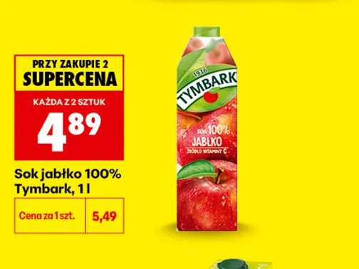 Sok jabłkowy Tymbark 1936 promocja w Biedronka