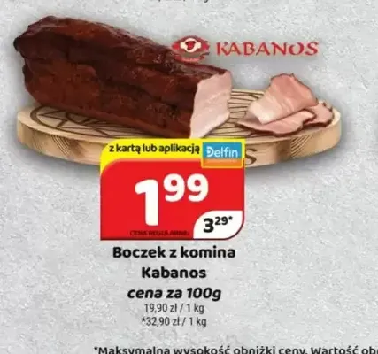 Boczek z komina Kabanos promocja w Delfin