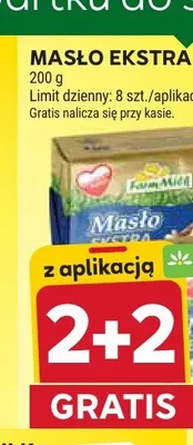 Masło ekstra Farm Milk promocja w Stokrotka