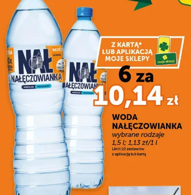 Woda Nałęczowianka niegazowana promocja w Groszek
