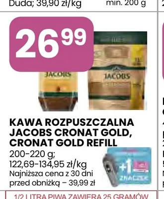 Kawa rozpuszczalna Jacobs Cronat Gold promocja w Stokrotka