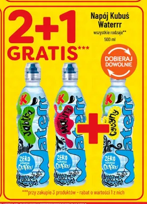 Napój Kubuś Waterrr o smaku jabłka promocja w POLOmarket