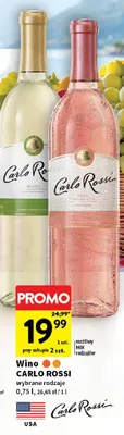 Wino Carlo Rossi White promocja w Intermarche