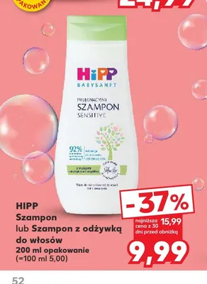 Szampon do włosów Hipp Babysanft promocja w Kaufland