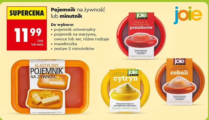 Pojemnik na żywność lub minutnik promocja w Biedronka