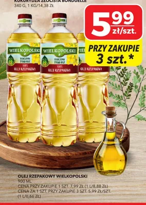 Olej rzepakowy tłoczony tylko raz Wielkopolski promocja w Top Market
