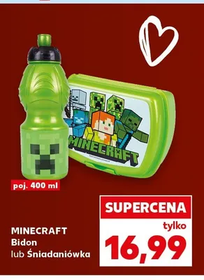 Bidon Minecraft 400 ml promocja w Kaufland