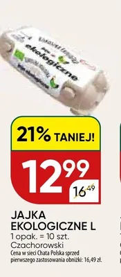 Jajka ekologiczne L Czachorowski promocja w Chata Polska