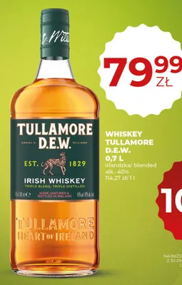 Whiskey D.E.W. irlandzka/blended promocja w Duży Ben