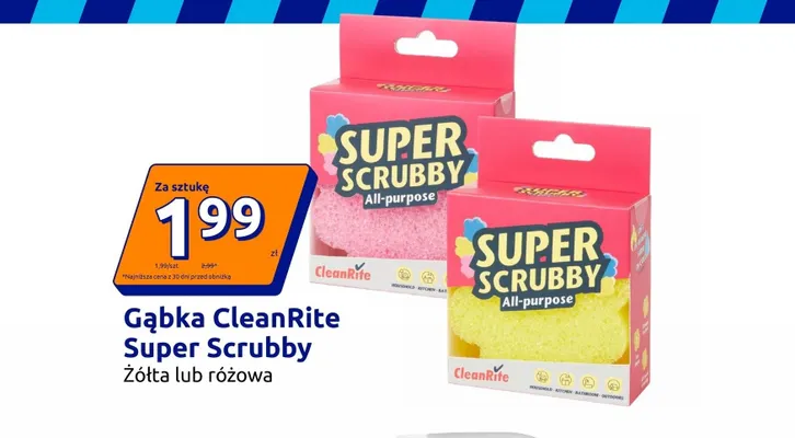 Gąbka CleanRite Super Scrubby promocja w Action
