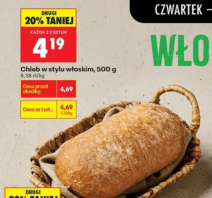 Chleb w stylu włoskim promocja w Biedronka