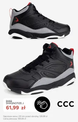 Buty sportowe dziecięce Shaq Shaqnotize J promocja w CCC
