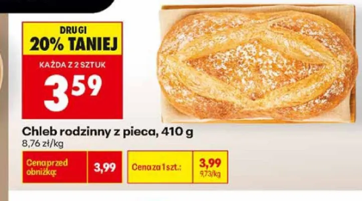 Chleb rodzinny z pieca promocja w Biedronka