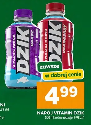 Napój vitamin dzik promocja w Stokrotka