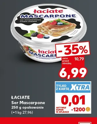 Ser Mascarpone Łaciate promocja w Kaufland
