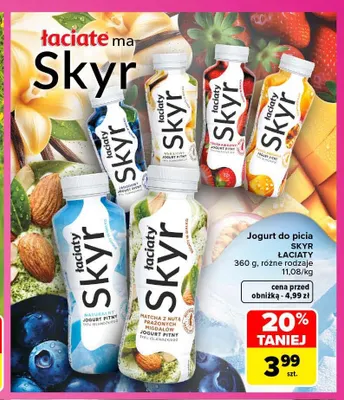 Jogurt do picia Skyr Łaciate promocja w Carrefour